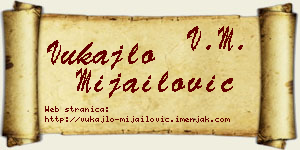Vukajlo Mijailović vizit kartica